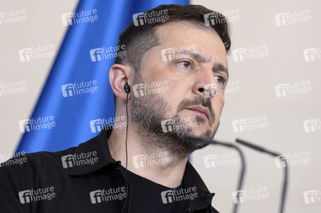 Pressestatement von Selenskyj und Merz in Berlin