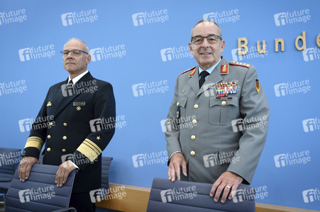 Bundespressekonferenz 'Quadriga 2025 - unter Führung der Deutschen Marine' in Berlin