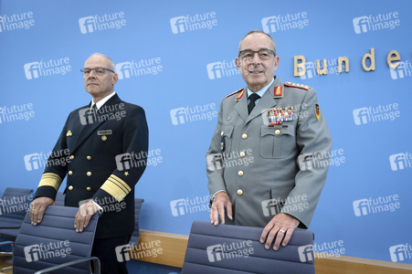 Bundespressekonferenz 'Quadriga 2025 - unter Führung der Deutschen Marine' in Berlin