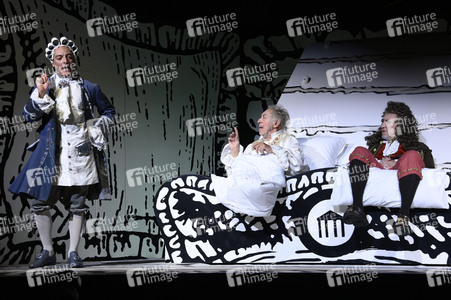 Theaterprobe 'Der eingebildet Kranke' in Berlin