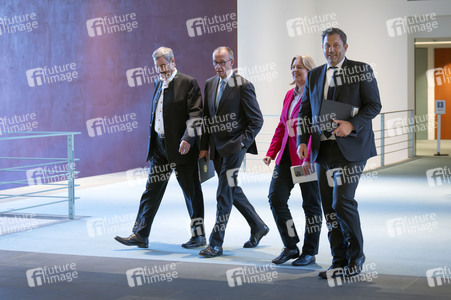 Pressekonferenz nach der Sitzung des Koalitionsausschusses in Berlin