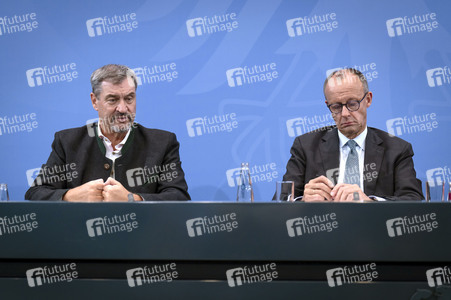 Pressekonferenz nach der Sitzung des Koalitionsausschusses in Berlin