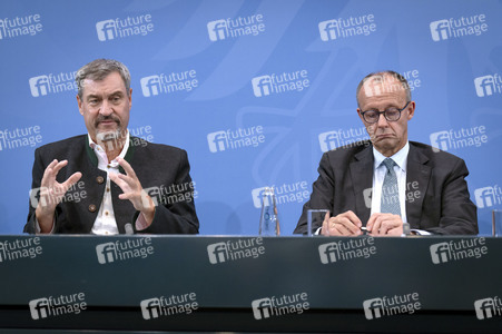 Pressekonferenz nach der Sitzung des Koalitionsausschusses in Berlin