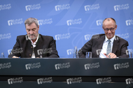 Pressekonferenz nach der Sitzung des Koalitionsausschusses in Berlin