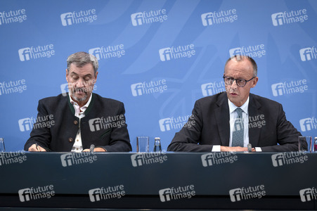 Pressekonferenz nach der Sitzung des Koalitionsausschusses in Berlin