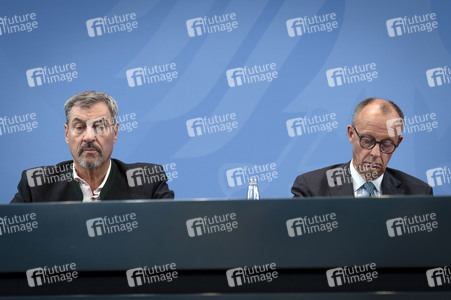 Pressekonferenz nach der Sitzung des Koalitionsausschusses in Berlin