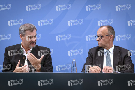 Pressekonferenz nach der Sitzung des Koalitionsausschusses in Berlin
