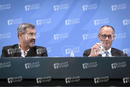 Pressekonferenz nach der Sitzung des Koalitionsausschusses in Berlin