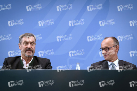 Pressekonferenz nach der Sitzung des Koalitionsausschusses in Berlin