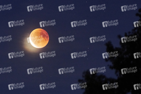 Mondfinsternis mit Blutmond über Hannover