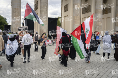 Kundgebung für Frieden im Gazastreifen in Berlin