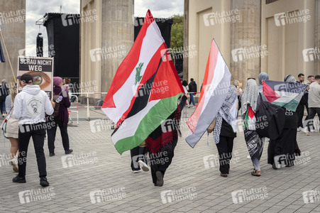 Kundgebung für Frieden im Gazastreifen in Berlin
