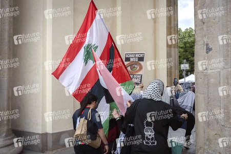 Kundgebung für Frieden im Gazastreifen in Berlin