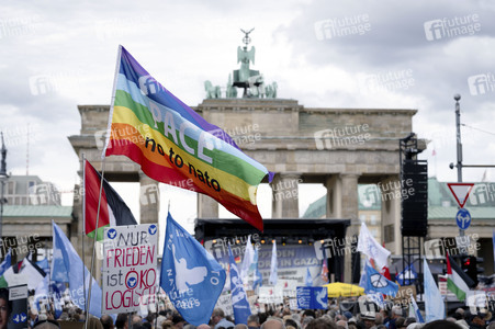 Kundgebung für Frieden im Gazastreifen in Berlin