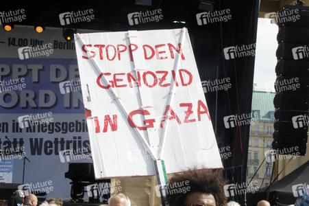 Kundgebung für Frieden im Gazastreifen in Berlin