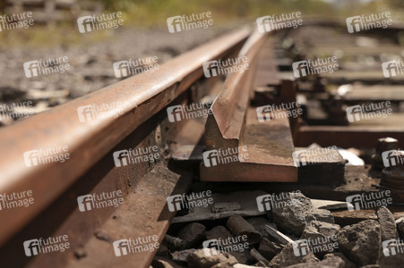 Stillgelegte Eisenbahngleise in Köln