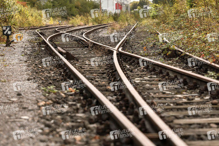 Stillgelegte Eisenbahngleise in Köln
