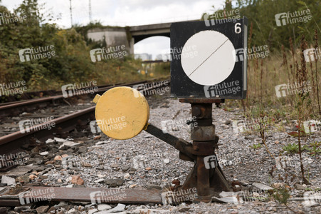 Stillgelegte Eisenbahngleise in Köln