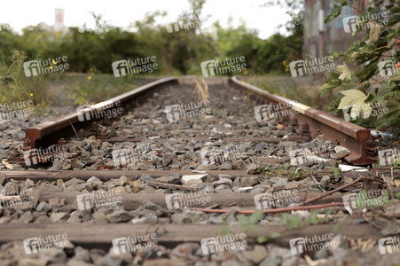 Stillgelegte Eisenbahngleise in Köln