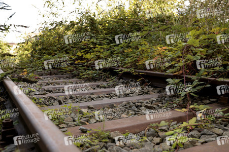 Stillgelegte Eisenbahngleise in Köln