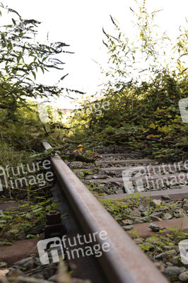 Stillgelegte Eisenbahngleise in Köln