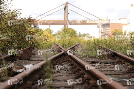 Stillgelegte Eisenbahngleise in Köln