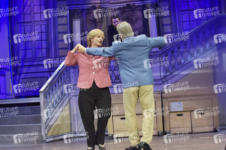 Theaterprobe 'Miss Merkel - Mord in der Uckermark' in Berlin