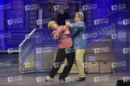 Theaterprobe 'Miss Merkel - Mord in der Uckermark' in Berlin