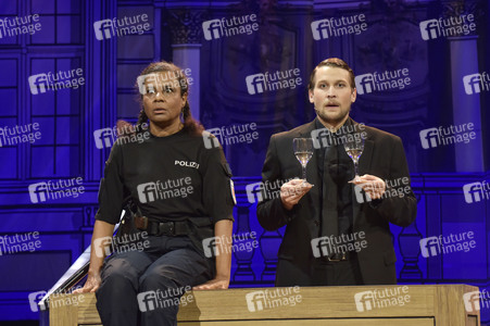 Theaterprobe 'Miss Merkel - Mord in der Uckermark' in Berlin