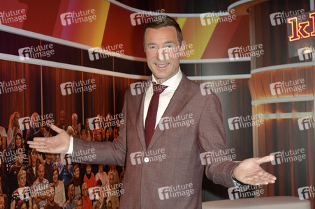 Kai Pflaume bei der Präsentaion seiner Wachsfigur in Berlin