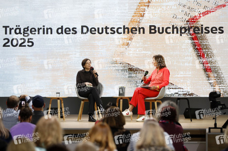 Dorothee Elmiger auf der Frankfurter Buchmesse 2025 in Frankfurt