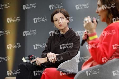 Dorothee Elmiger auf der Frankfurter Buchmesse 2025 in Frankfurt