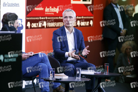 Jens Stoltenberg auf der Frankfurter Buchmesse 2025 in Frankfurt