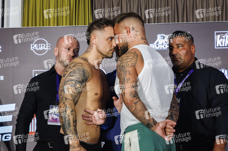 Wiegen zum Boxevent 'Fame Fighting 3' in Essen