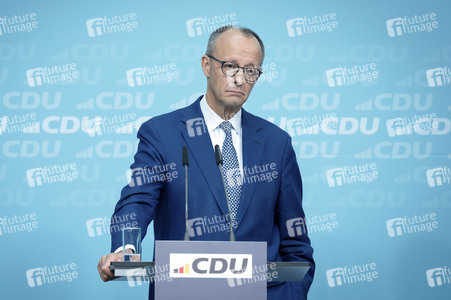 Pressekonferenz zu den Ergebnissen der Präsidiumsklausur mit dem Bundeskanzler und Parteivorsitzenden der CDU in Berlin