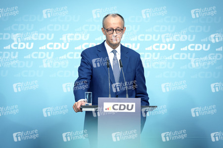 Pressekonferenz zu den Ergebnissen der Präsidiumsklausur mit dem Bundeskanzler und Parteivorsitzenden der CDU in Berlin