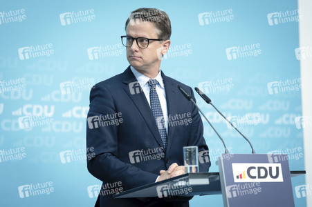 Pressekonferenz zu den Ergebnissen der Präsidiumsklausur mit dem Bundeskanzler und Parteivorsitzenden der CDU in Berlin