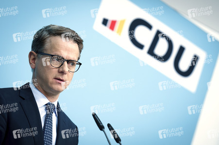 Pressekonferenz zu den Ergebnissen der Präsidiumsklausur mit dem Bundeskanzler und Parteivorsitzenden der CDU in Berlin