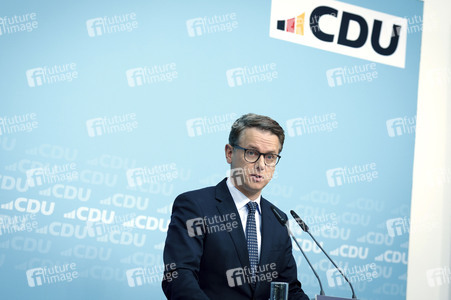 Pressekonferenz zu den Ergebnissen der Präsidiumsklausur mit dem Bundeskanzler und Parteivorsitzenden der CDU in Berlin