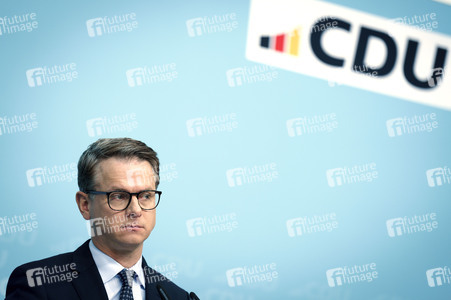 Pressekonferenz zu den Ergebnissen der Präsidiumsklausur mit dem Bundeskanzler und Parteivorsitzenden der CDU in Berlin