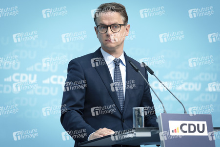 Pressekonferenz zu den Ergebnissen der Präsidiumsklausur mit dem Bundeskanzler und Parteivorsitzenden der CDU in Berlin