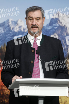 Pressekonferenz von Markus Söder in München