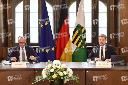 Antrittsbesuch von Bundeskanzler Friedrich Merz im Freistaat Sachsen in Dresden
