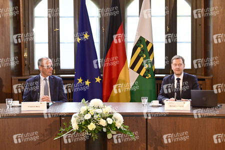 Antrittsbesuch von Bundeskanzler Friedrich Merz im Freistaat Sachsen in Dresden