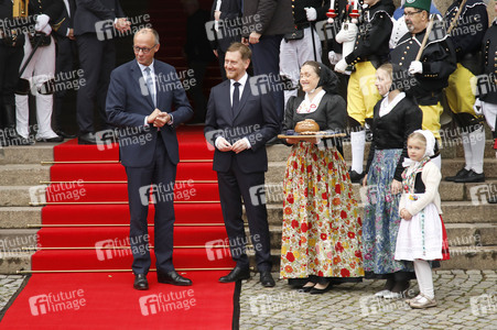 Antrittsbesuch von Bundeskanzler Friedrich Merz im Freistaat Sachsen in Dresden