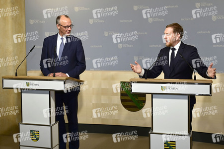 Antrittsbesuch von Bundeskanzler Friedrich Merz im Freistaat Sachsen in Dresden