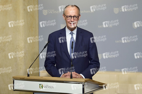 Antrittsbesuch von Bundeskanzler Friedrich Merz im Freistaat Sachsen in Dresden