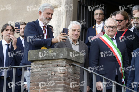 Verleihung des Lupa Capitolina an Robert De Niro in Rom