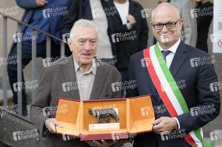 Verleihung des Lupa Capitolina an Robert De Niro in Rom