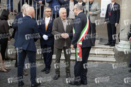 Verleihung des Lupa Capitolina an Robert De Niro in Rom